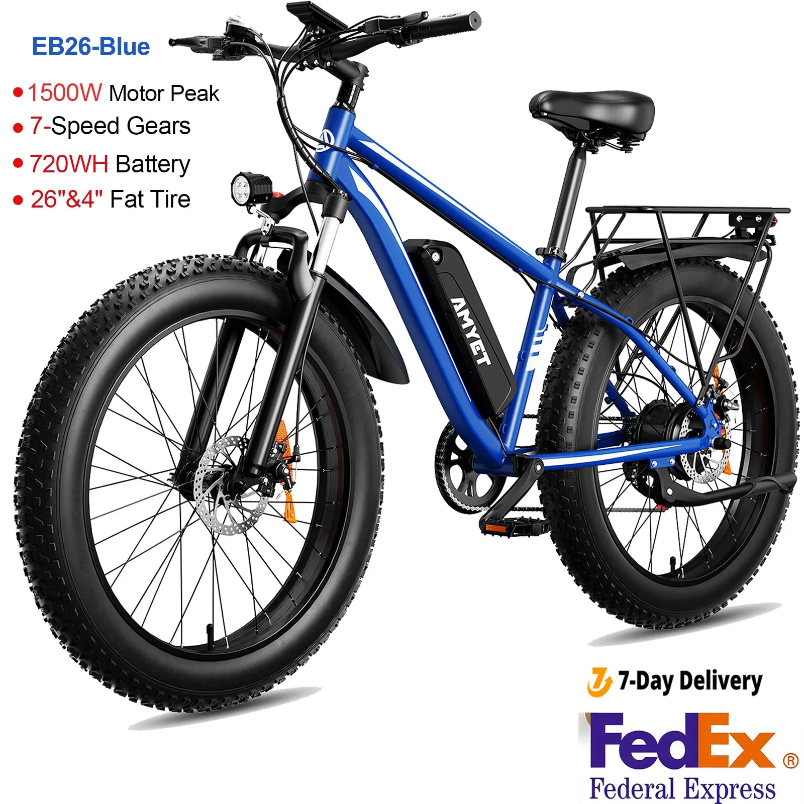 AMYET EB26 Fat Tire E-Bike