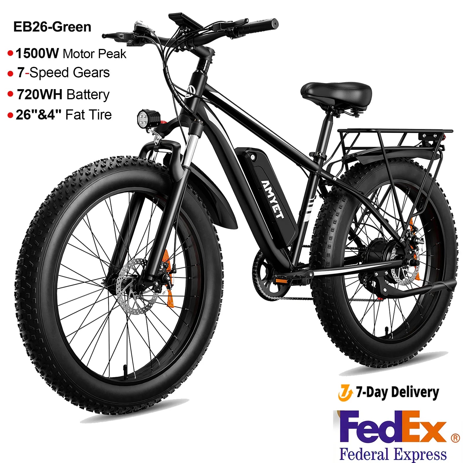 AMYET EB26 Fat Tire E-Bike