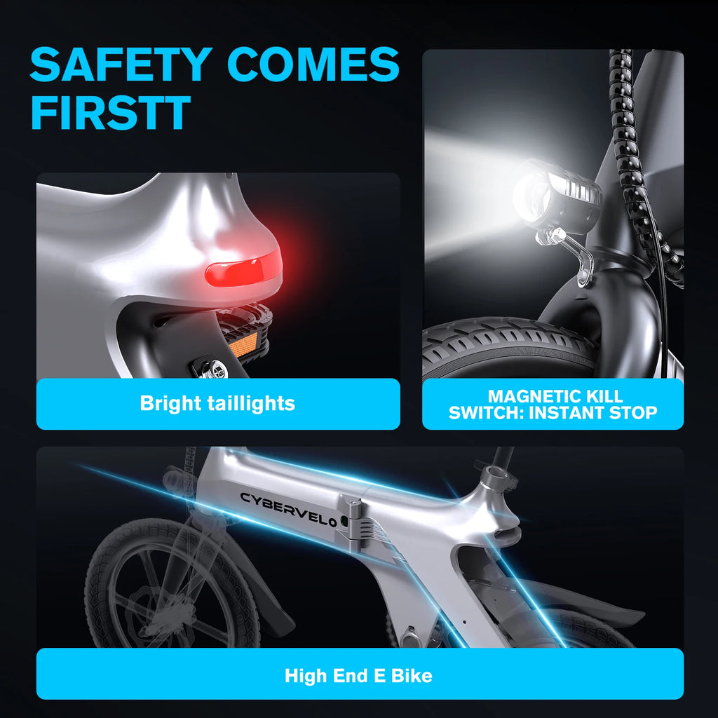 Cybervelo EK13 Folding E-Bike