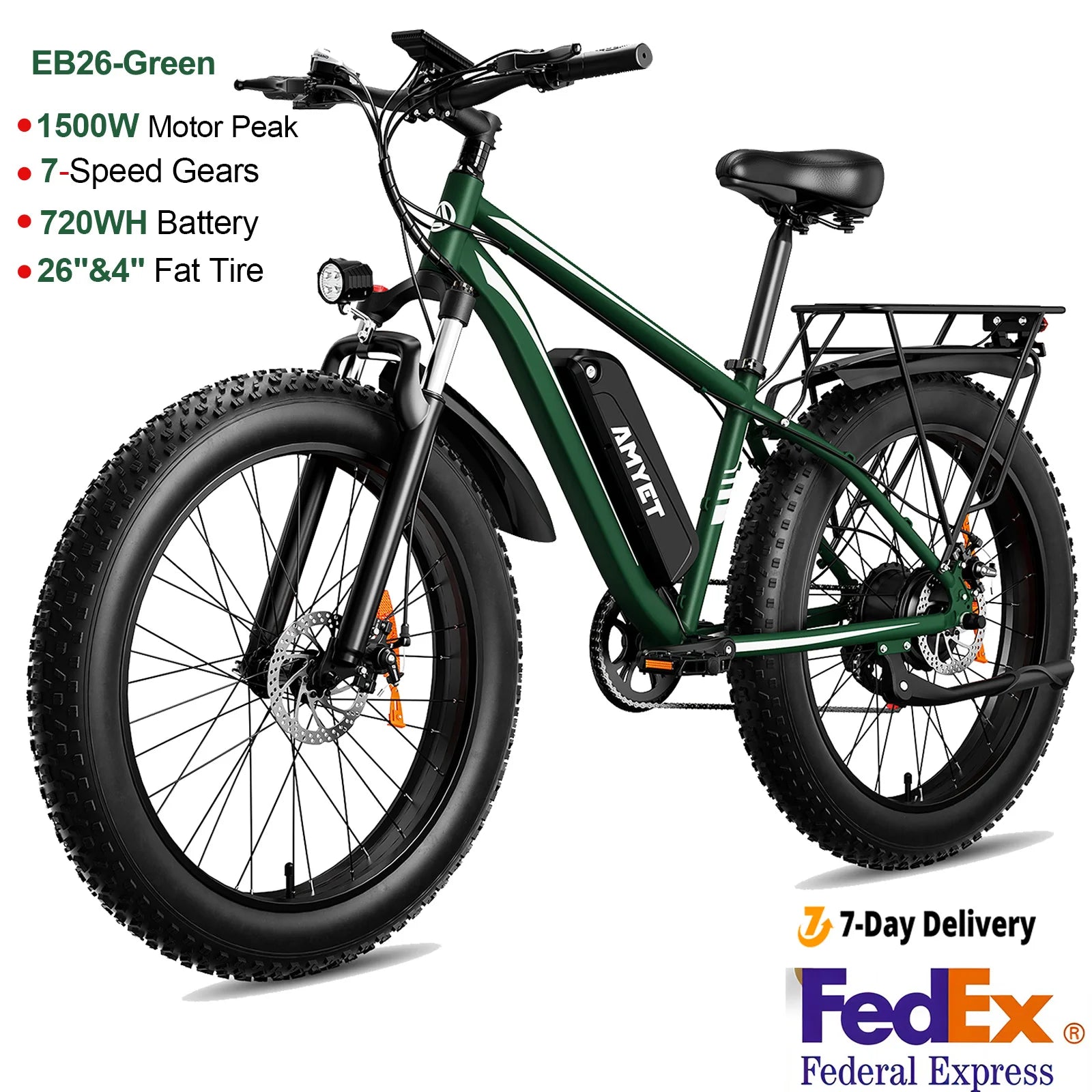 AMYET EB26 Fat Tire E-Bike